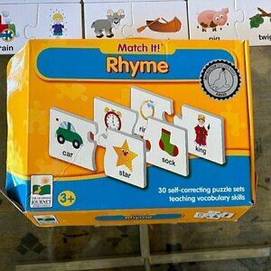 Learning Journey Match It Puzzles Self-Correcting Rhyming Puzzle